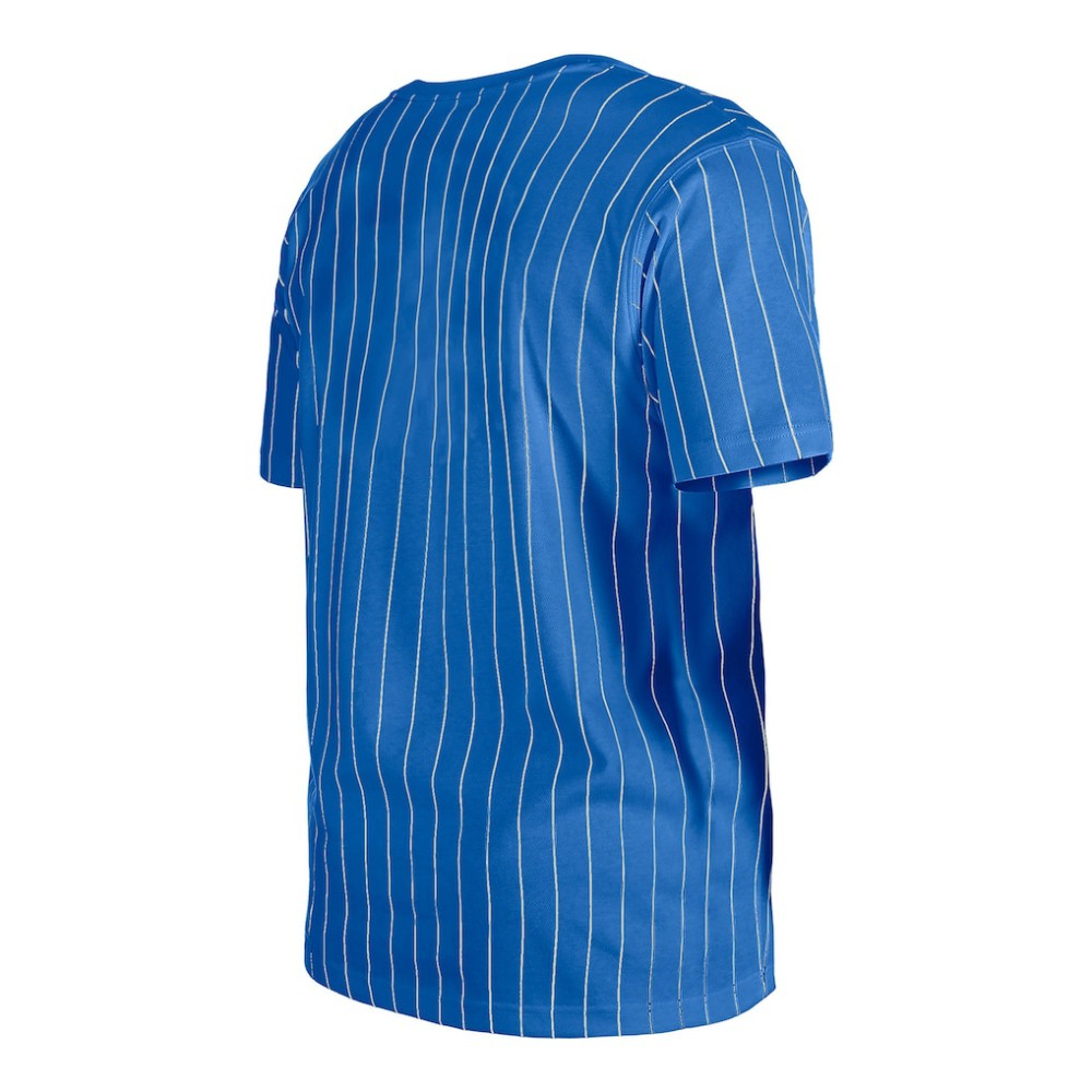 Royal Chicago Cubs New Era Throwback Pinstripe T-Shirt