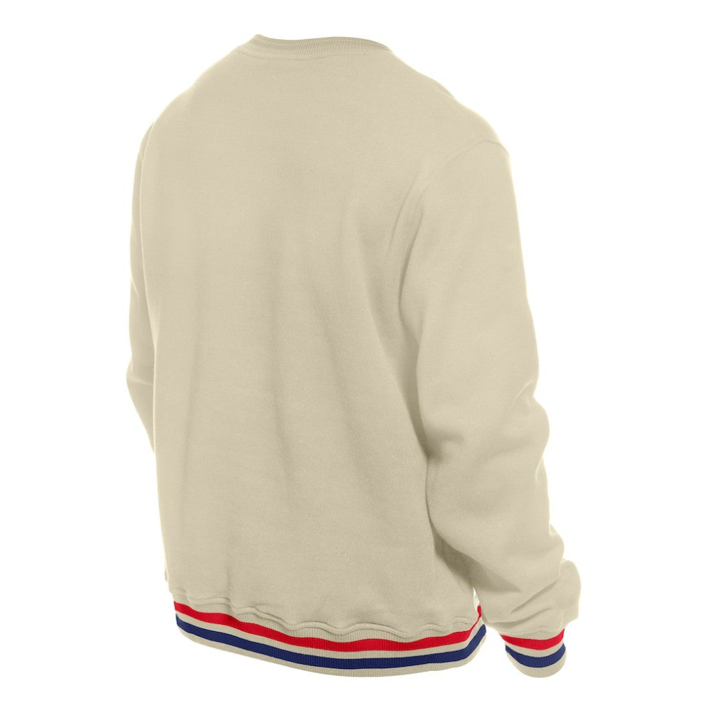 Cream Philadelphia Phillies New Era Throwback Pullover Sweatshirt