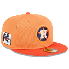 Orange Houston Astros New Era 2025 Spring Training 59FIFTY Fitted Hat
