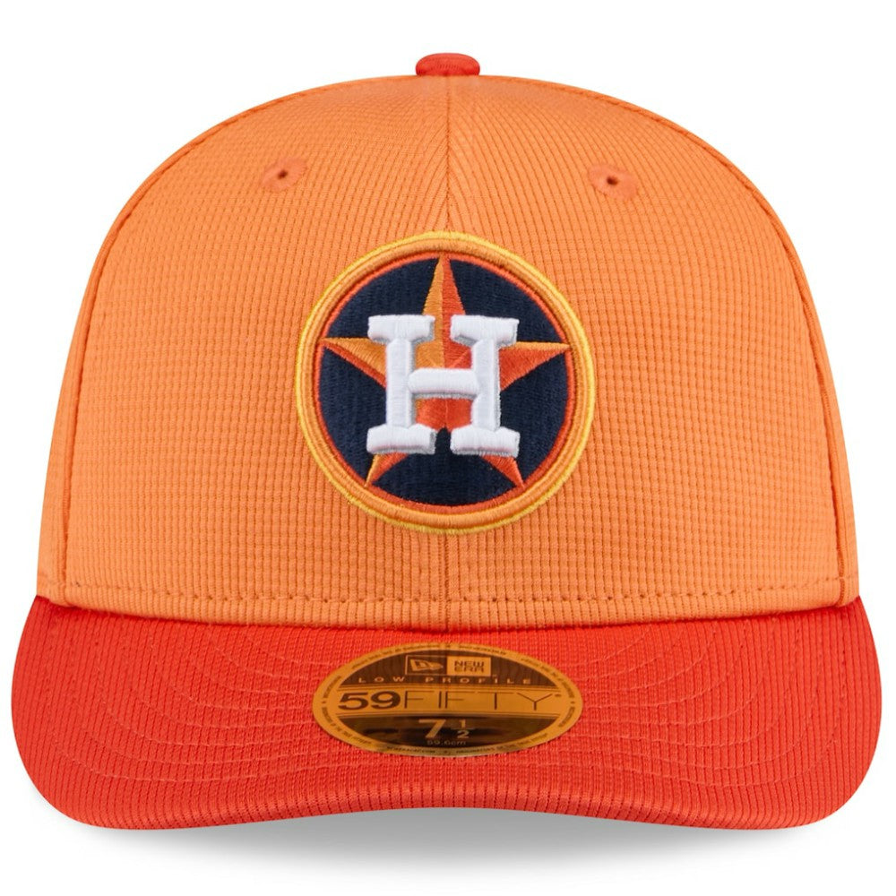 Orange Houston Astros New Era 2025 Spring Training Low Profile 59FIFTY Fitted Hat