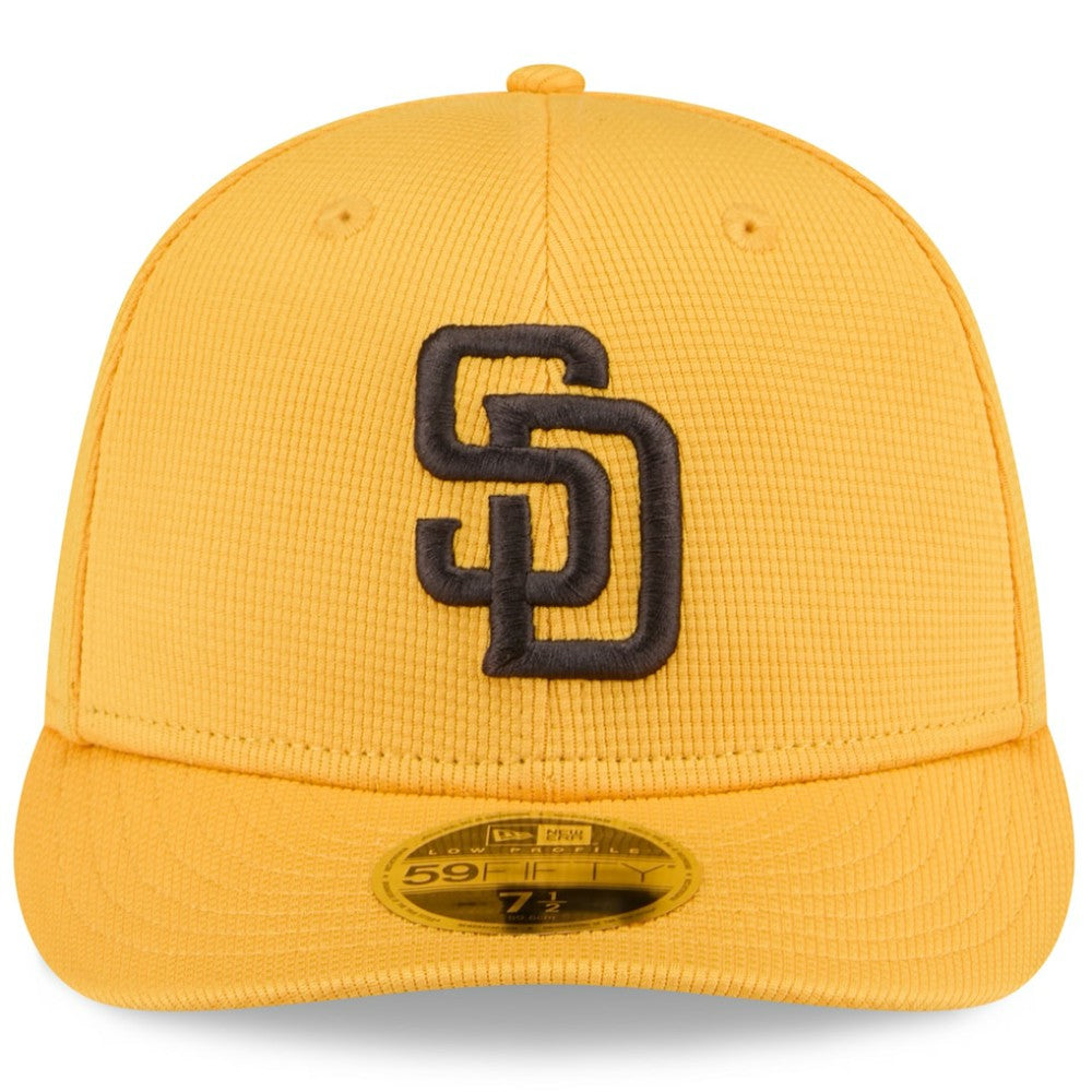 Gold San Diego Padres New Era 2025 Spring Training Low Profile 59FIFTY Fitted Hat