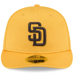Gold San Diego Padres New Era 2025 Spring Training Low Profile 59FIFTY Fitted Hat