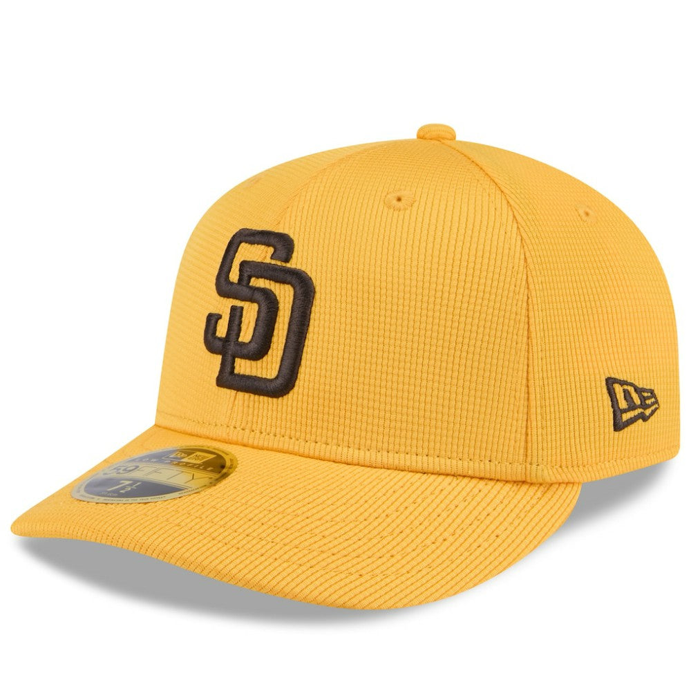 Gold San Diego Padres New Era 2025 Spring Training Low Profile 59FIFTY Fitted Hat