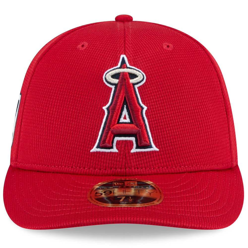 Red Los Angeles Angels New Era 2025 Spring Training Low Profile 59FIFTY Fitted Hat