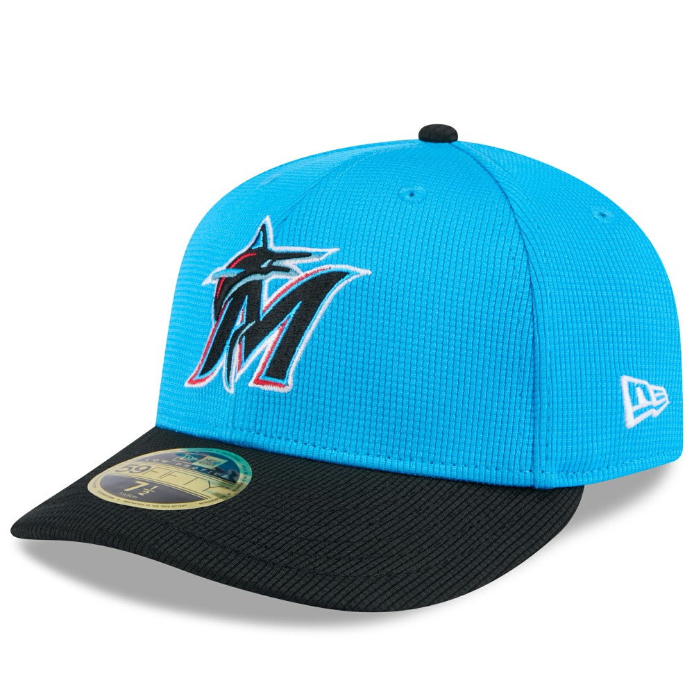 Blue/Black Miami Marlins New Era 2025 Spring Training Low Profile 59FIFTY Fitted Hat