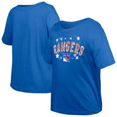 NHL New York Rangers New Era Girl's Youth Flip Sequin T-Shirt