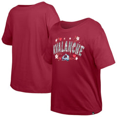 NHL Colorado Avalanche New Era Girl's Youth Flip Sequin T-Shirt