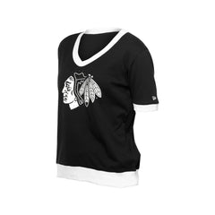 NHL Chicago Blackhawks New Era Women's Game Day Rhinestuds T-Shirt