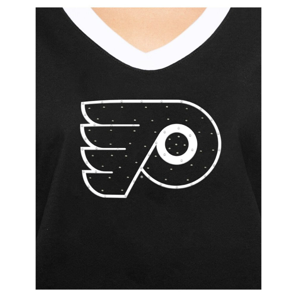 NHL Philadelphia Flyers New Era Women's Game Day Rhinestuds T-Shirt