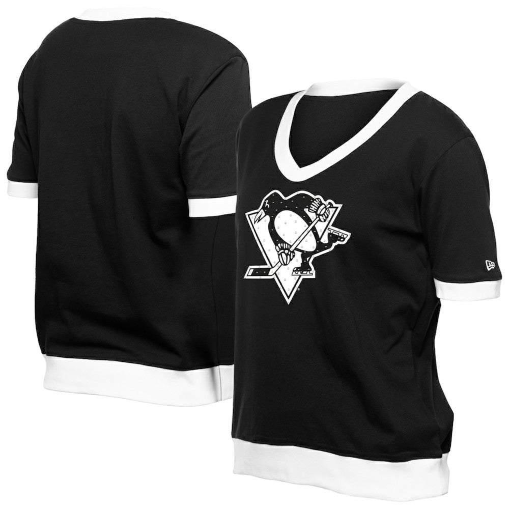NHL Pittsburgh Penguins New Era Women's Game Day Rhinestuds T-Shirt