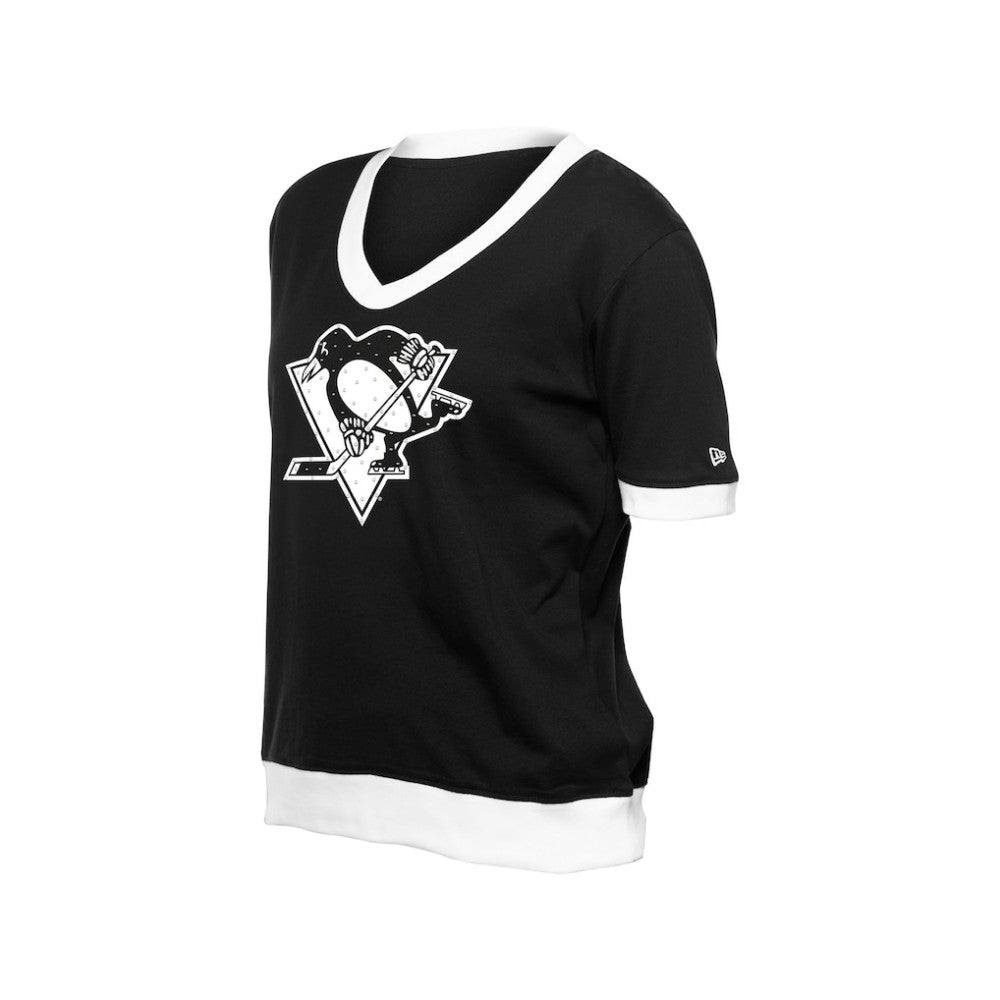 NHL Pittsburgh Penguins New Era Women's Game Day Rhinestuds T-Shirt