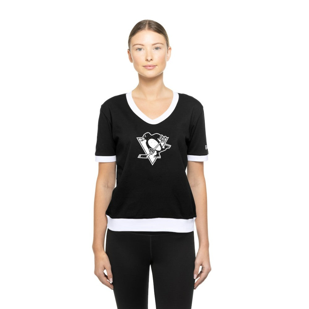 NHL Pittsburgh Penguins New Era Women's Game Day Rhinestuds T-Shirt