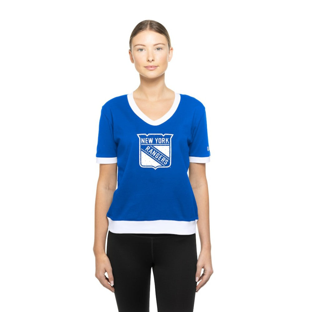 NHL New York Rangers New Era Women's Game Day Rhinestuds T-Shirt