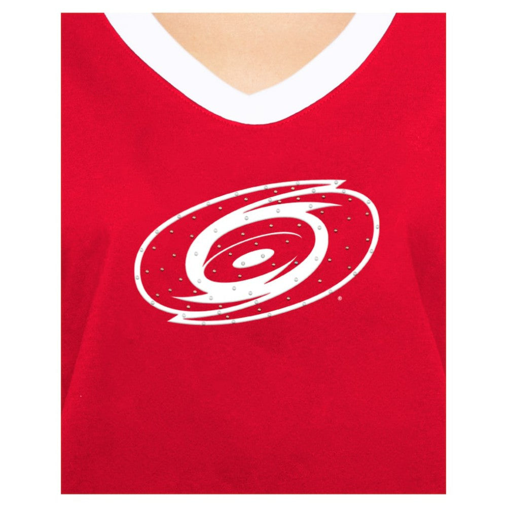 NHL Carolina Hurricanes New Era Women's Game Day Rhinestuds T-Shirt
