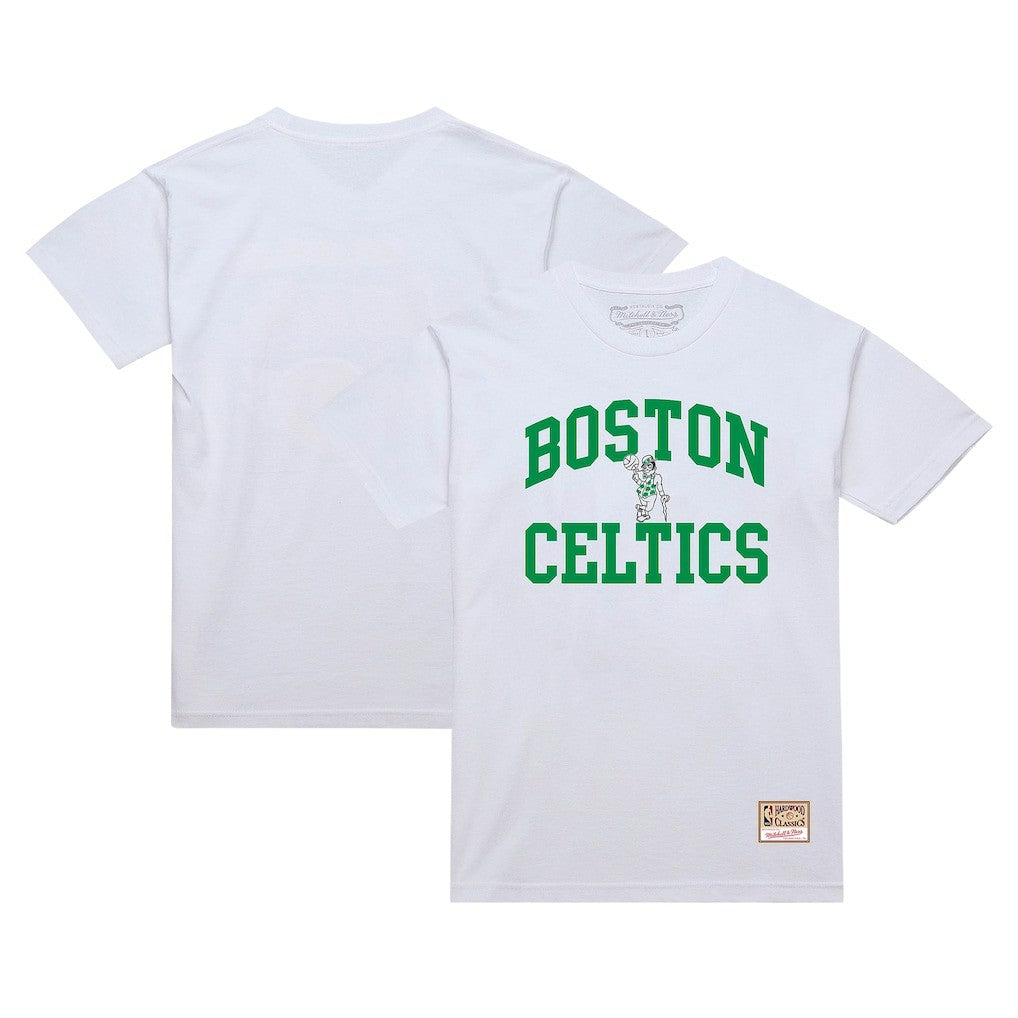 Mitchell & Ness Boston Celtics Hardwood Classics Vintage Warm Up T-Shirt