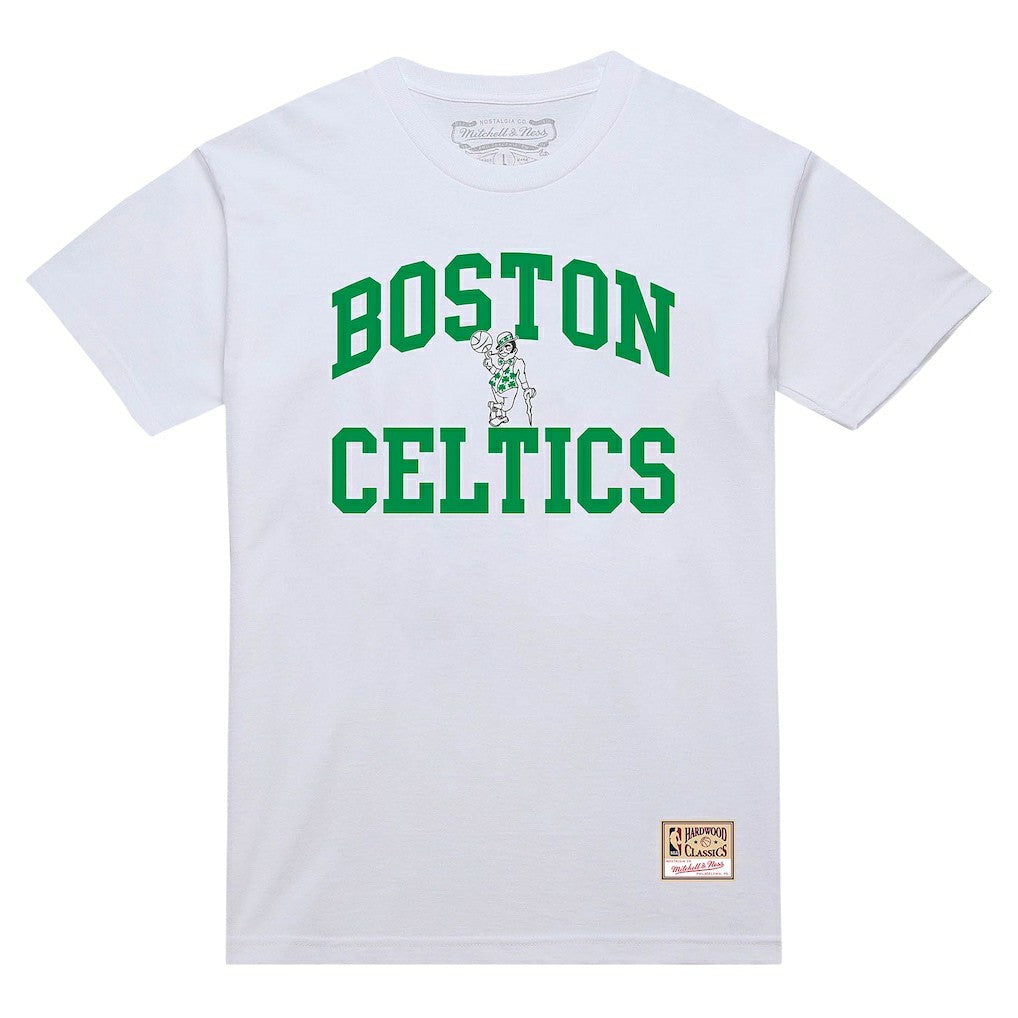 Mitchell & Ness Boston Celtics Hardwood Classics Vintage Warm Up T-Shirt