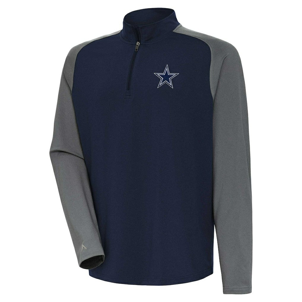 Antigua Dauntless Raglan Quarter-Zip Jacket - Dallas Cowboys Jackets