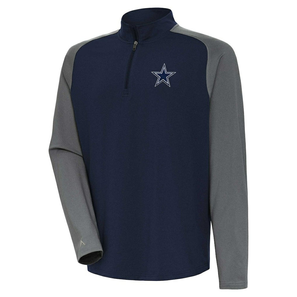 Antigua Dauntless Raglan Quarter-Zip Jacket - Dallas Cowboys Jackets