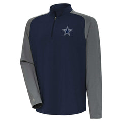 Antigua Dauntless Raglan Quarter-Zip Jacket - Dallas Cowboys Jackets