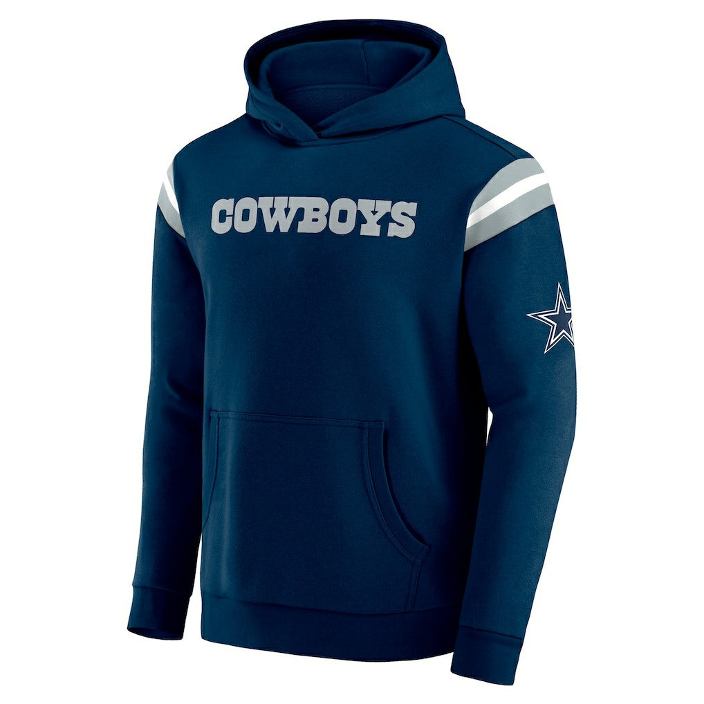 Darius Rucker Collection Football Washed Pullover Hoodie - Dallas Cowboys Hoodies