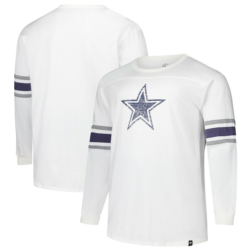 '47 Big & Tall Premier Brex Long Sleeve T-Shirt - Dallas Cowboys T-shirts