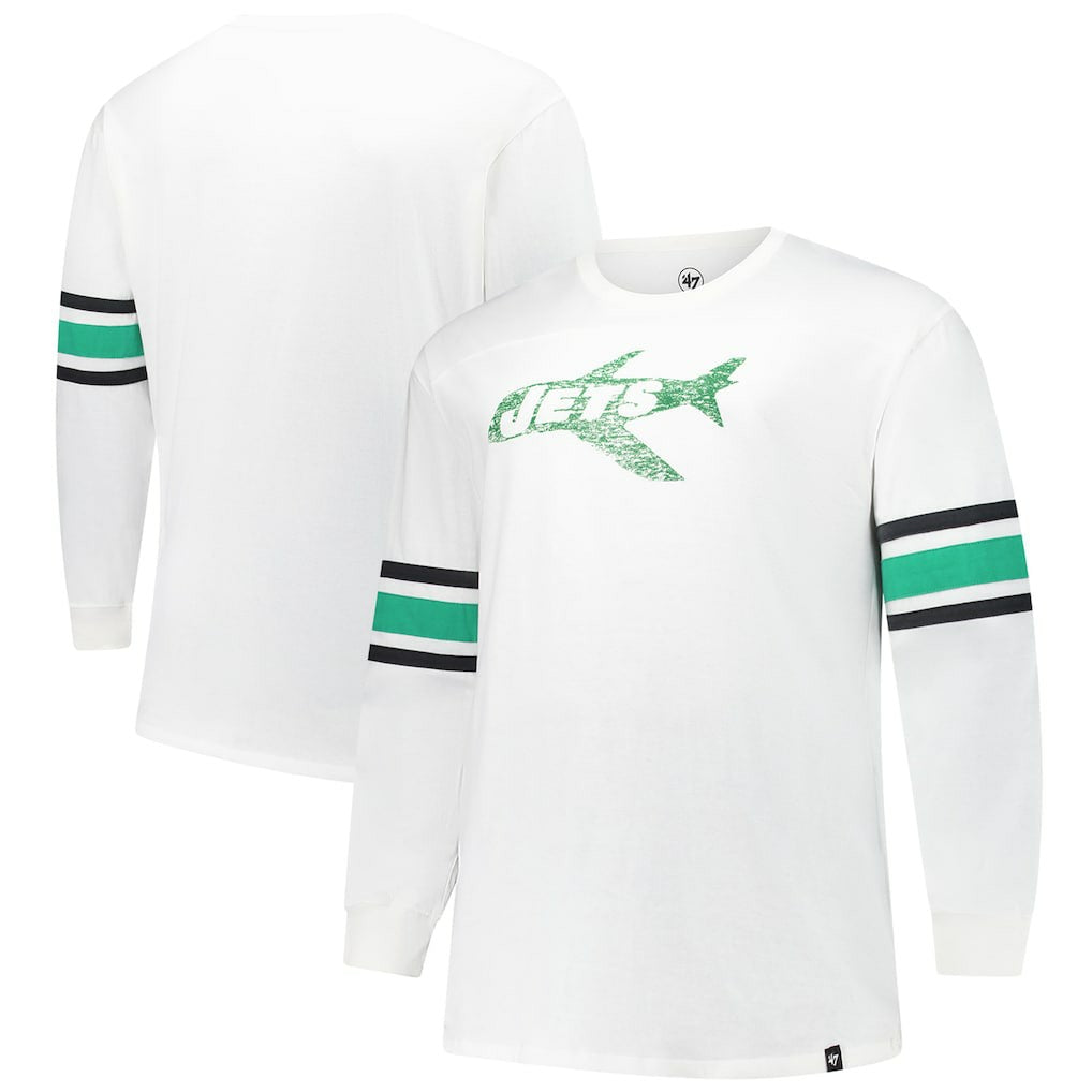 '47 Big & Tall Premier Brex Long Sleeve T-Shirt - New York Jets T-shirts