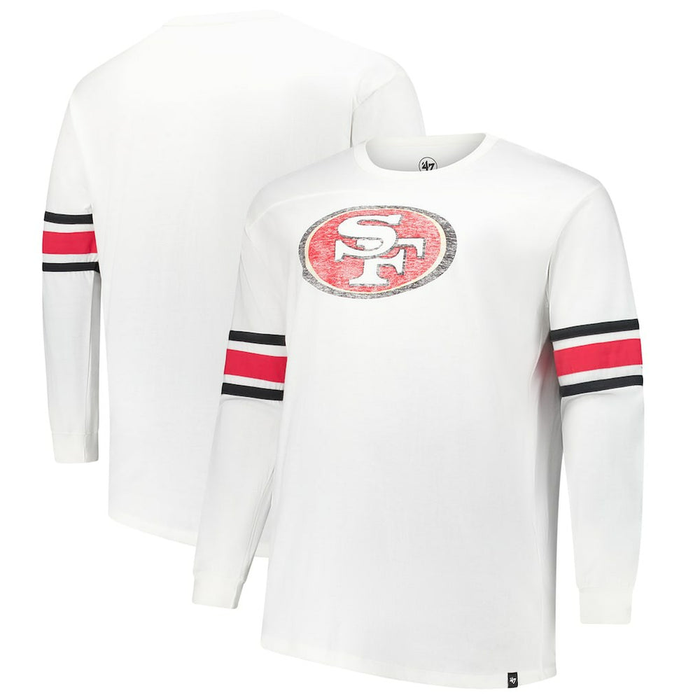 '47 Big & Tall Premier Brex Long Sleeve T-Shirt - San Francisco 49ers T-shirts