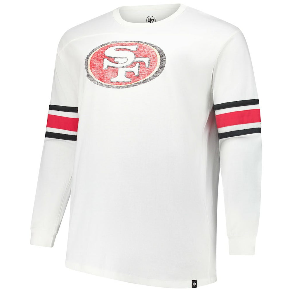 '47 Big & Tall Premier Brex Long Sleeve T-Shirt - San Francisco 49ers T-shirts