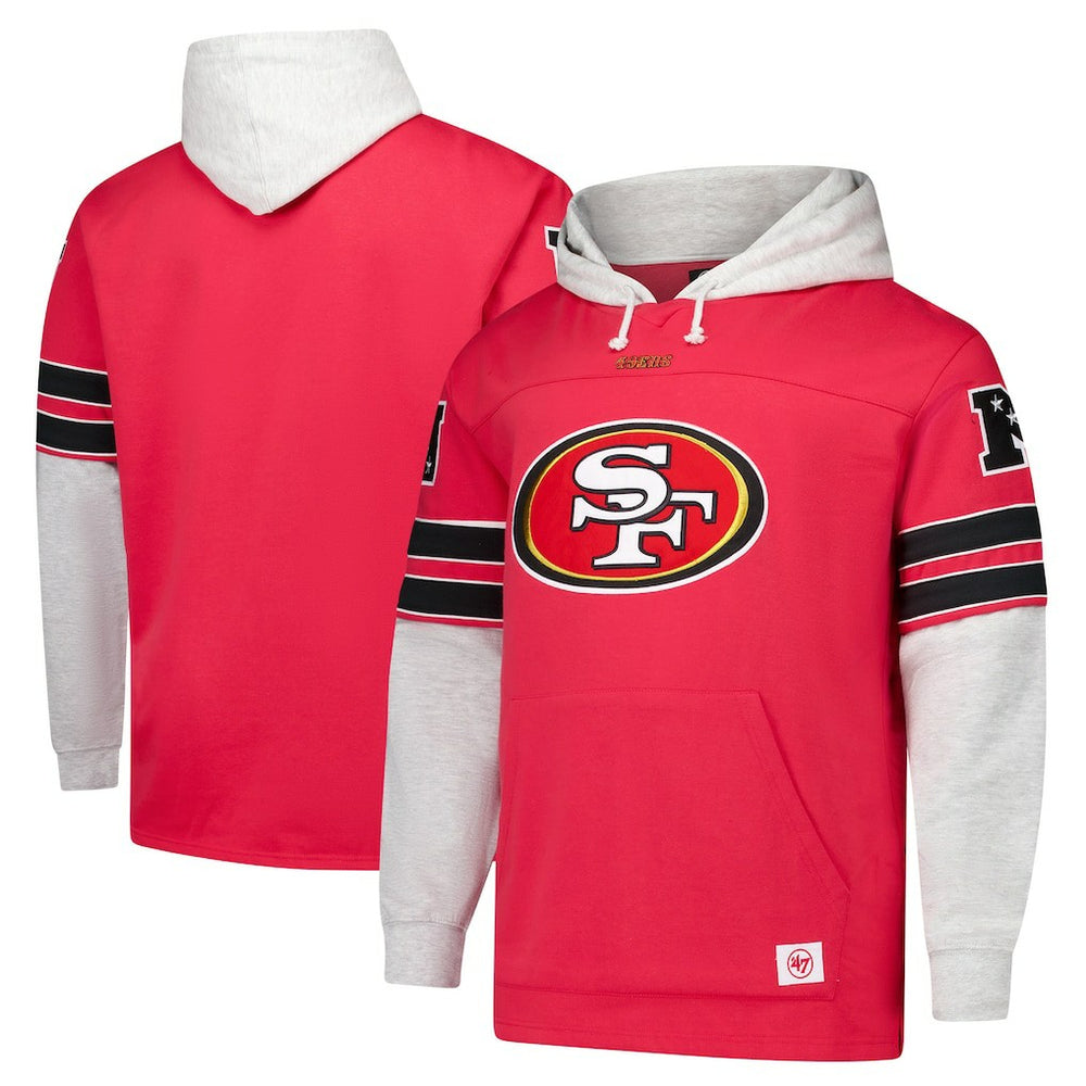 '47 Big & Tall Lacer Pullover Hoodie - San Francisco 49ers Hoodies