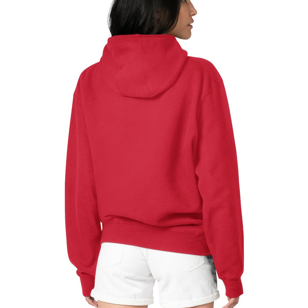 G-III 4Her by Carl Banks Women's Flowers Team Logo Graphic Fleece Pullover Hoodie - Kansas City Chiefs Hoodies