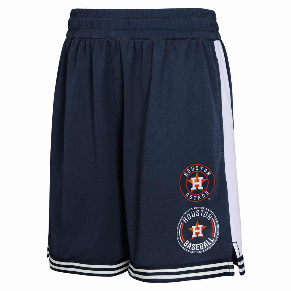 Navy Houston Astros Youth Infielder Shorts