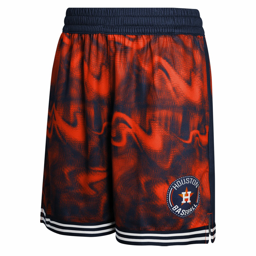 Navy/Orange Houston Astros Youth Outfielder Shorts
