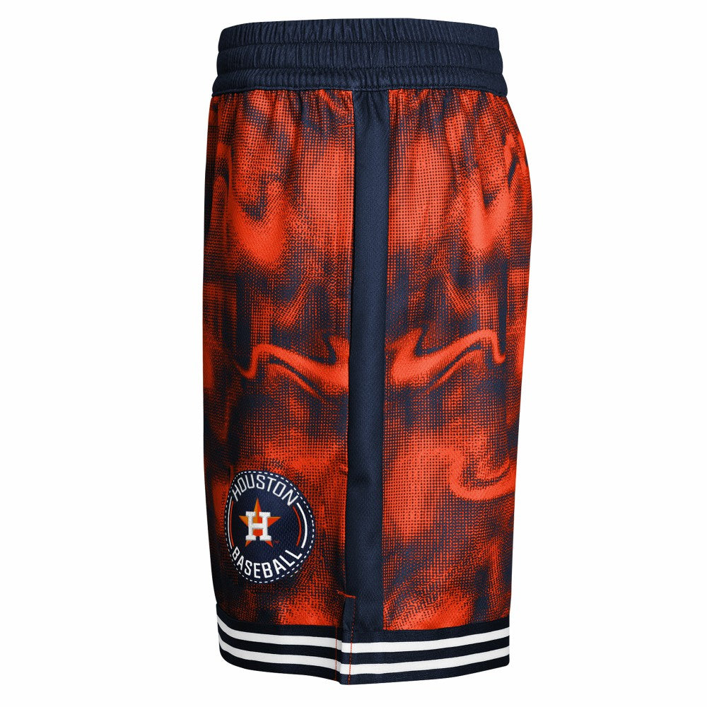 Navy/Orange Houston Astros Youth Outfielder Shorts