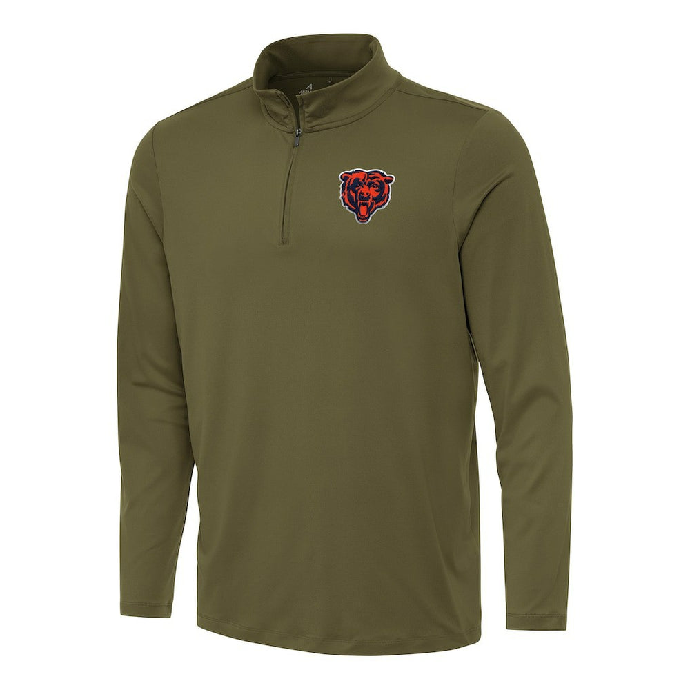 Antigua Reprocess Quarter-Zip Top - Chicago Bears Tops