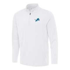 Antigua Reprocess Quarter-Zip Top - Detroit Lions Tops