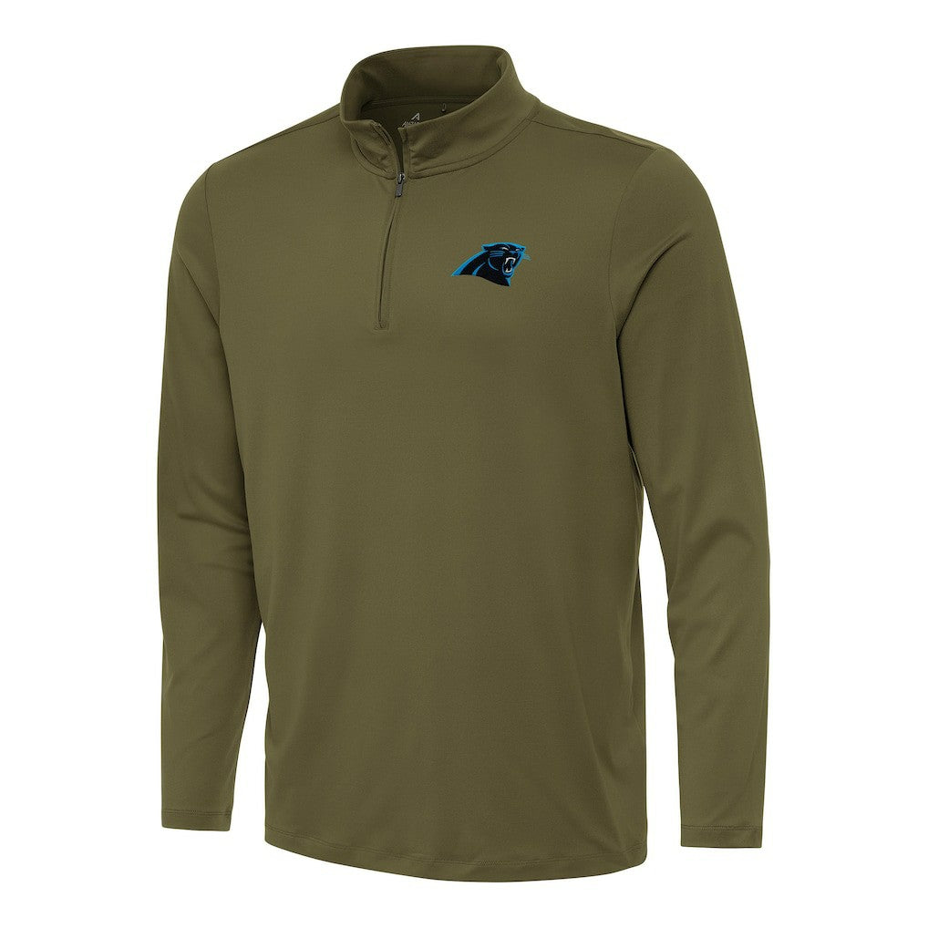 Antigua Reprocess Quarter-Zip Top - Carolina Panthers Tops