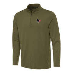 Antigua Reprocess Quarter-Zip Top - Houston Texans Tops