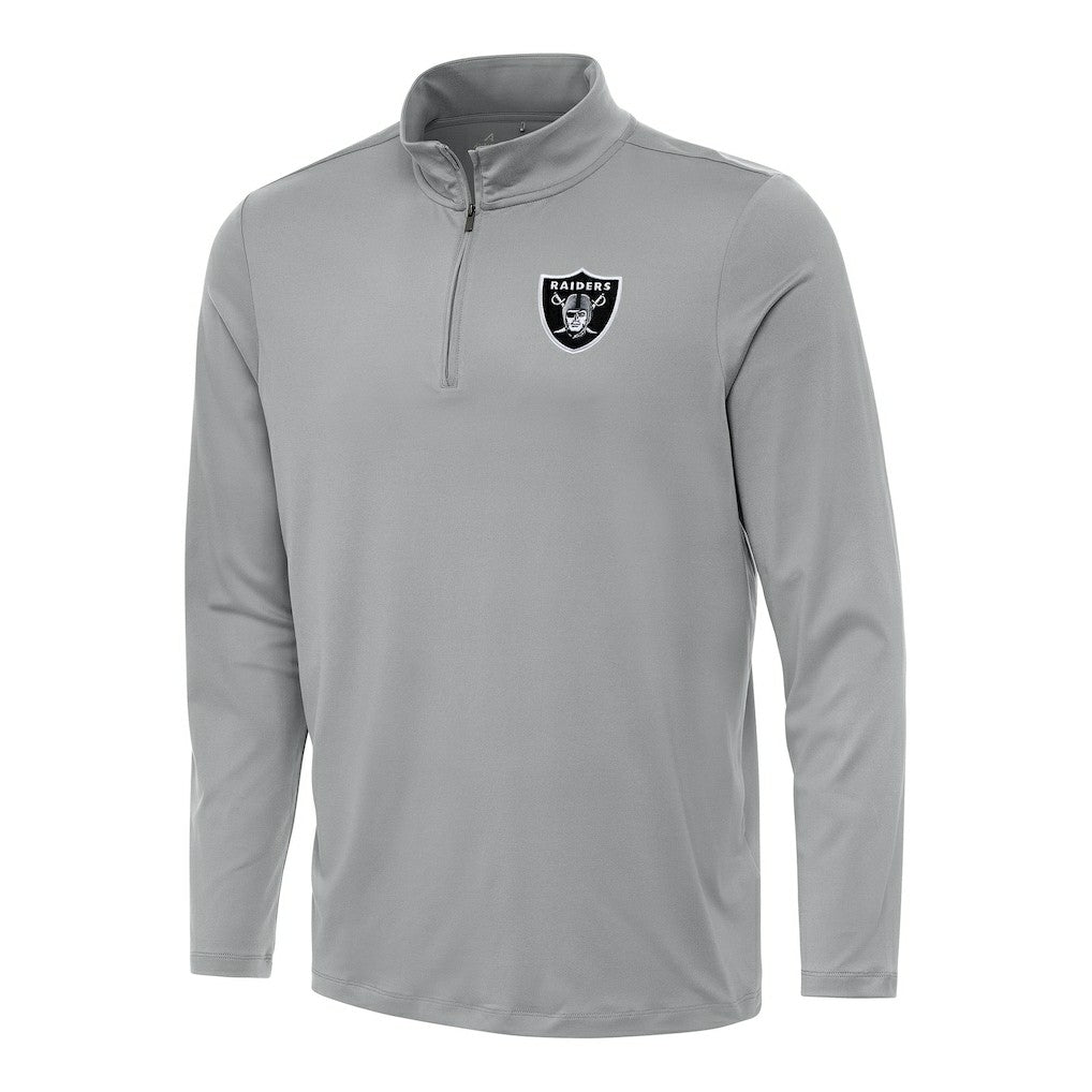 Antigua Reprocess Quarter-Zip Top - Las Vegas Raiders Tops