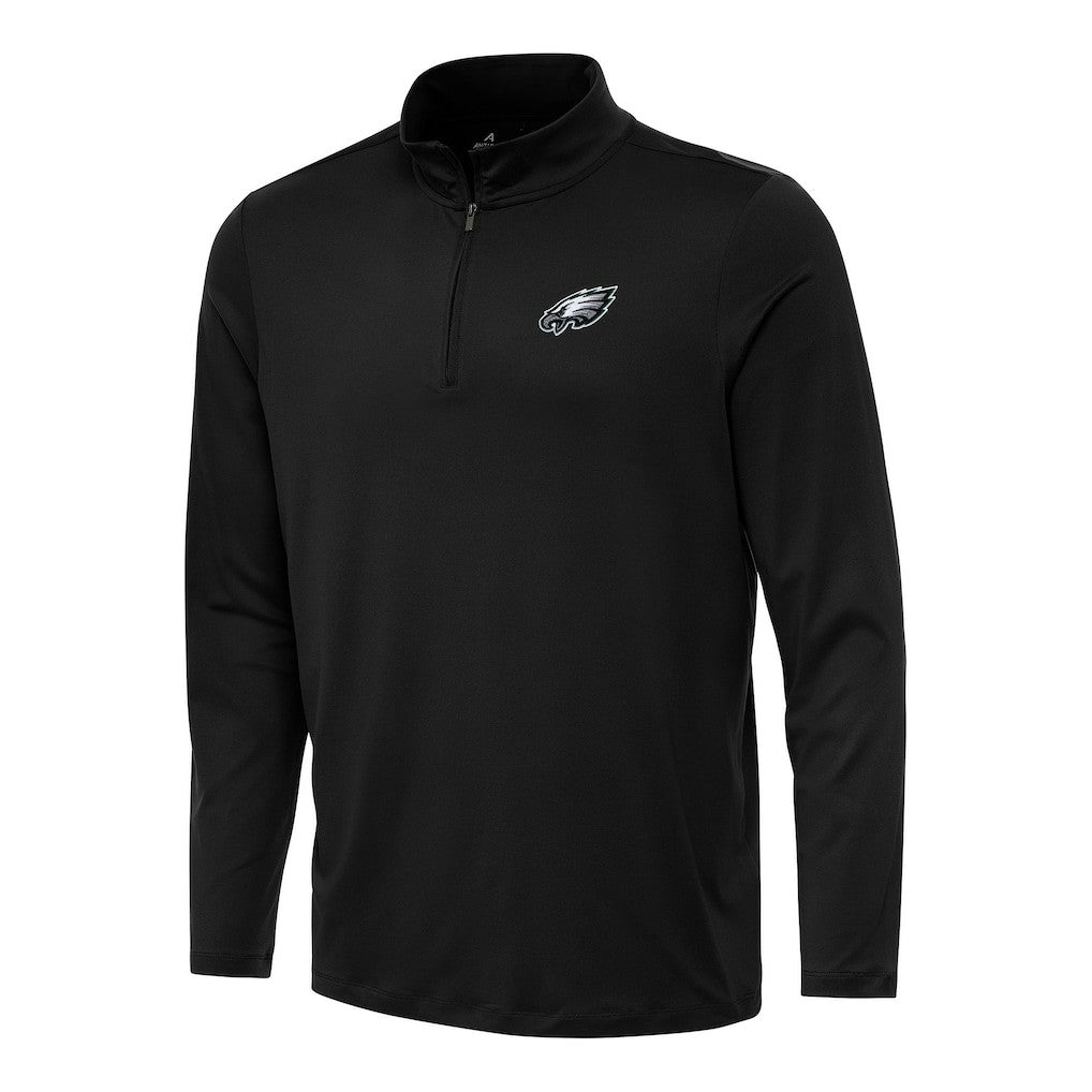 Antigua Reprocess Quarter-Zip Top - Philadelphia Eagles Tops