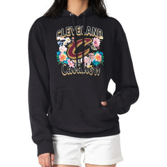Cleveland Cavaliers G-III 4Her by Carl Banks Women's Flowers Team Logo Graphic Fleece Pullover Hoodie sale