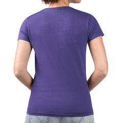 Los Angeles Lakers G-III 4Her by Carl Banks Women's Super-Slim Fit Lightweight Flowers Team Logo Graphic V-Neck T-Shirt