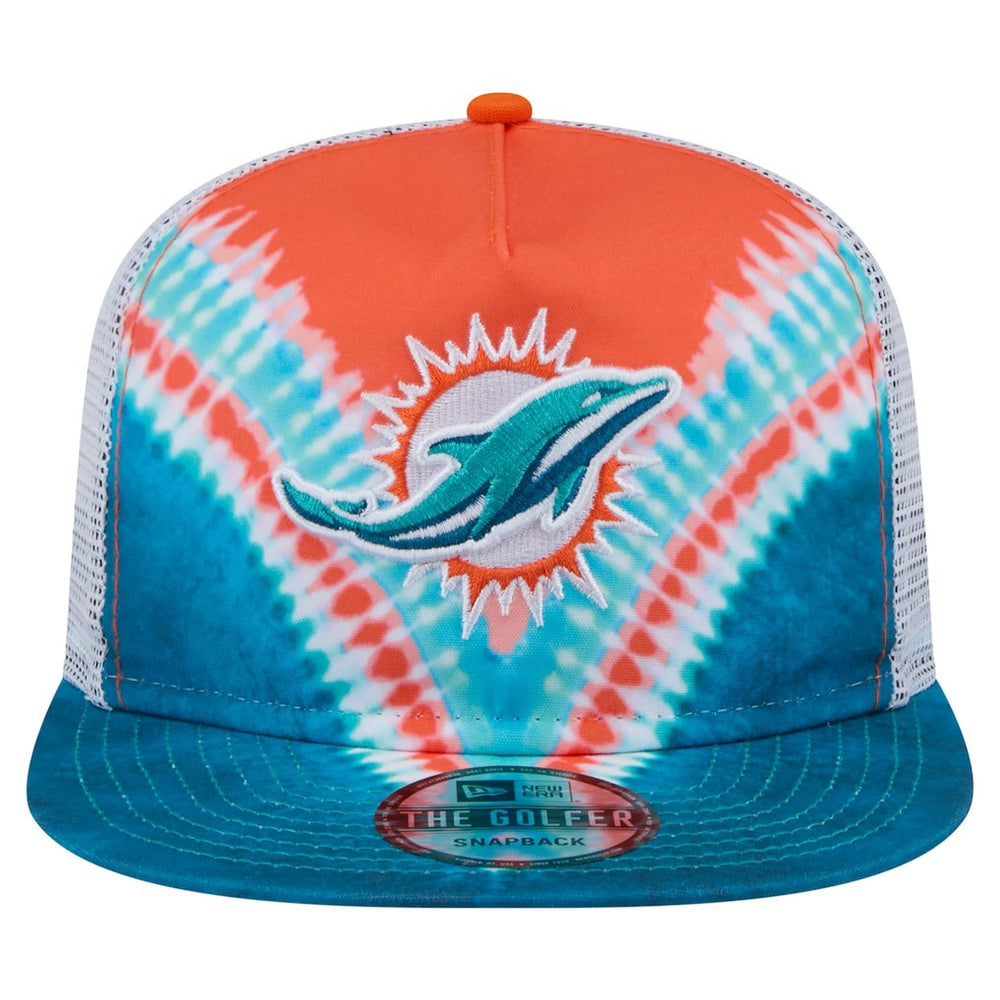Throwback Dye Golfer Snapback Hat - Miami Dolphins Hats