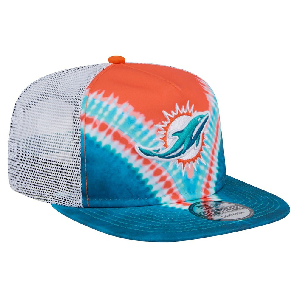 Throwback Dye Golfer Snapback Hat - Miami Dolphins Hats