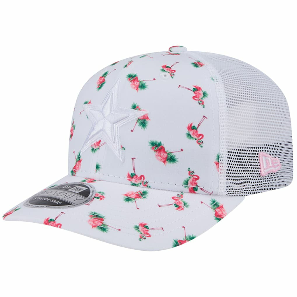 Adventure Flamingo Pattern 9SEVENTY Stretch-Snap Hat - Dallas Cowboys Hats