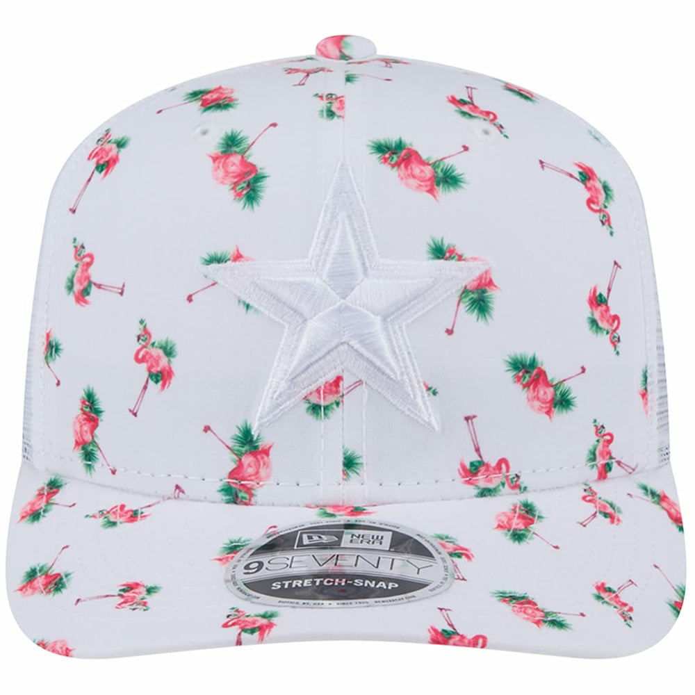 Adventure Flamingo Pattern 9SEVENTY Stretch-Snap Hat - Dallas Cowboys Hats