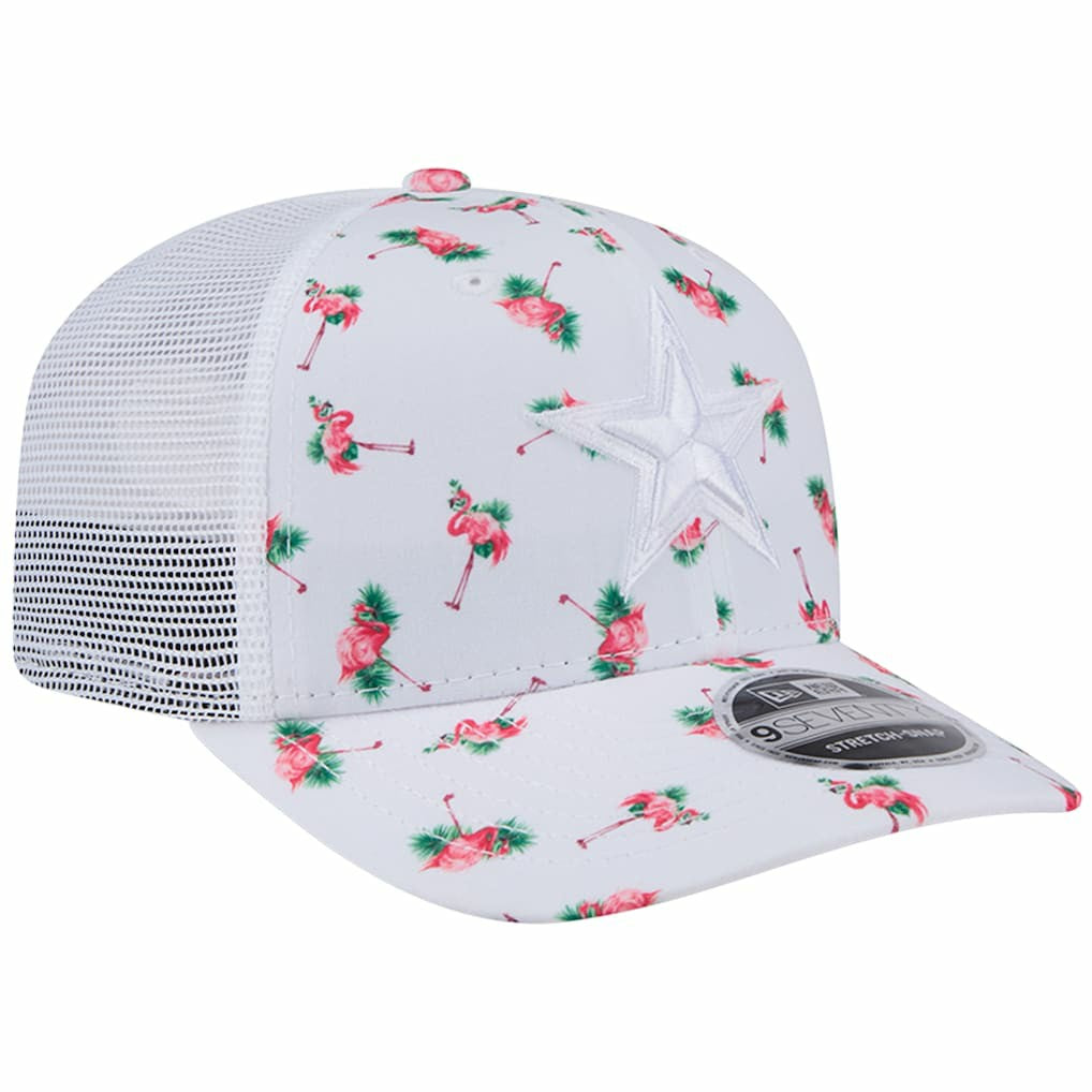 Adventure Flamingo Pattern 9SEVENTY Stretch-Snap Hat - Dallas Cowboys Hats