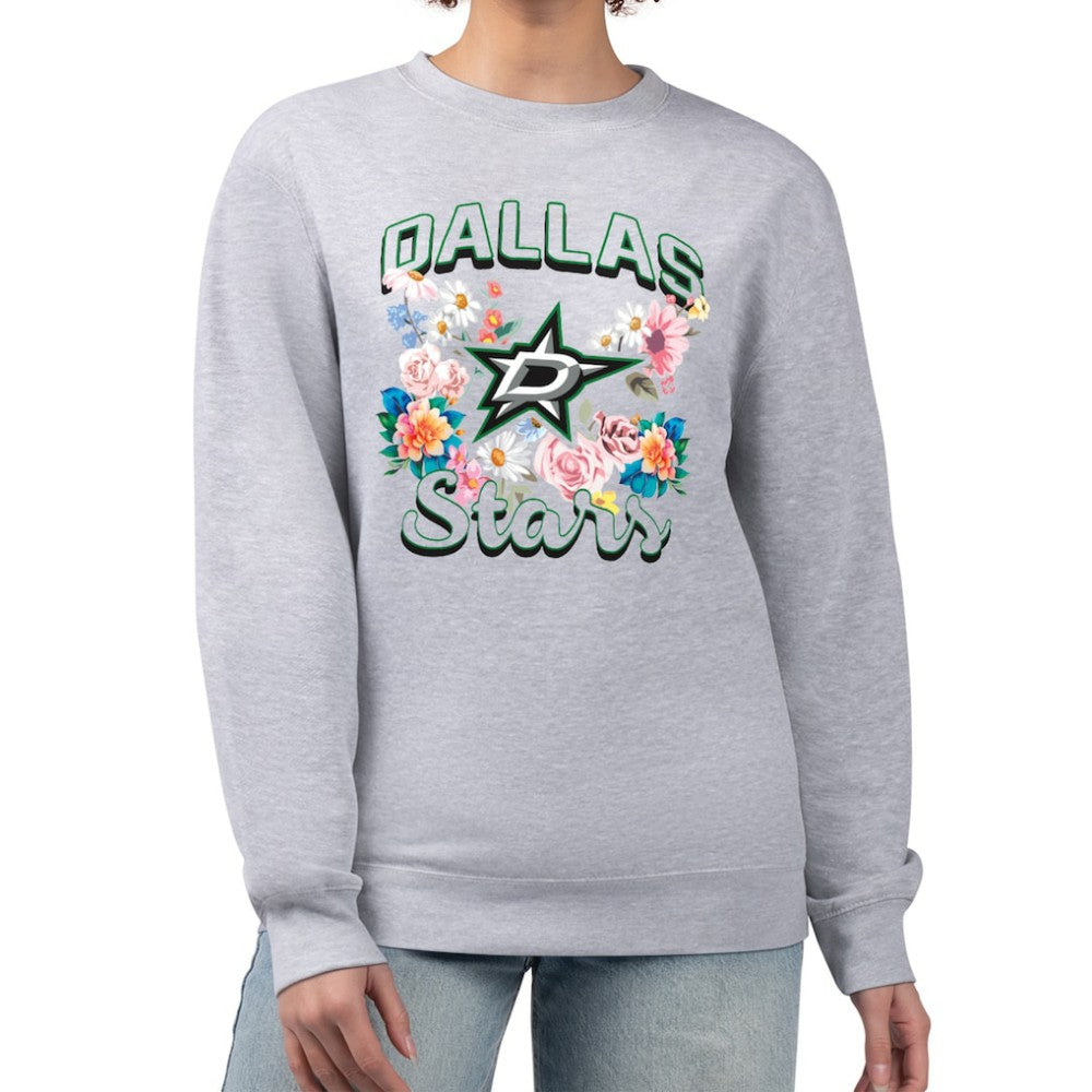 NHL Dallas Stars G-III 4Her by Carl Banks Women's Flower Logo Pullover Sweatshirt