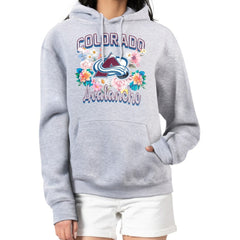 NHL Colorado Avalanche G-III 4Her by Carl Banks Women's Flower Logo Pullover Hoodie