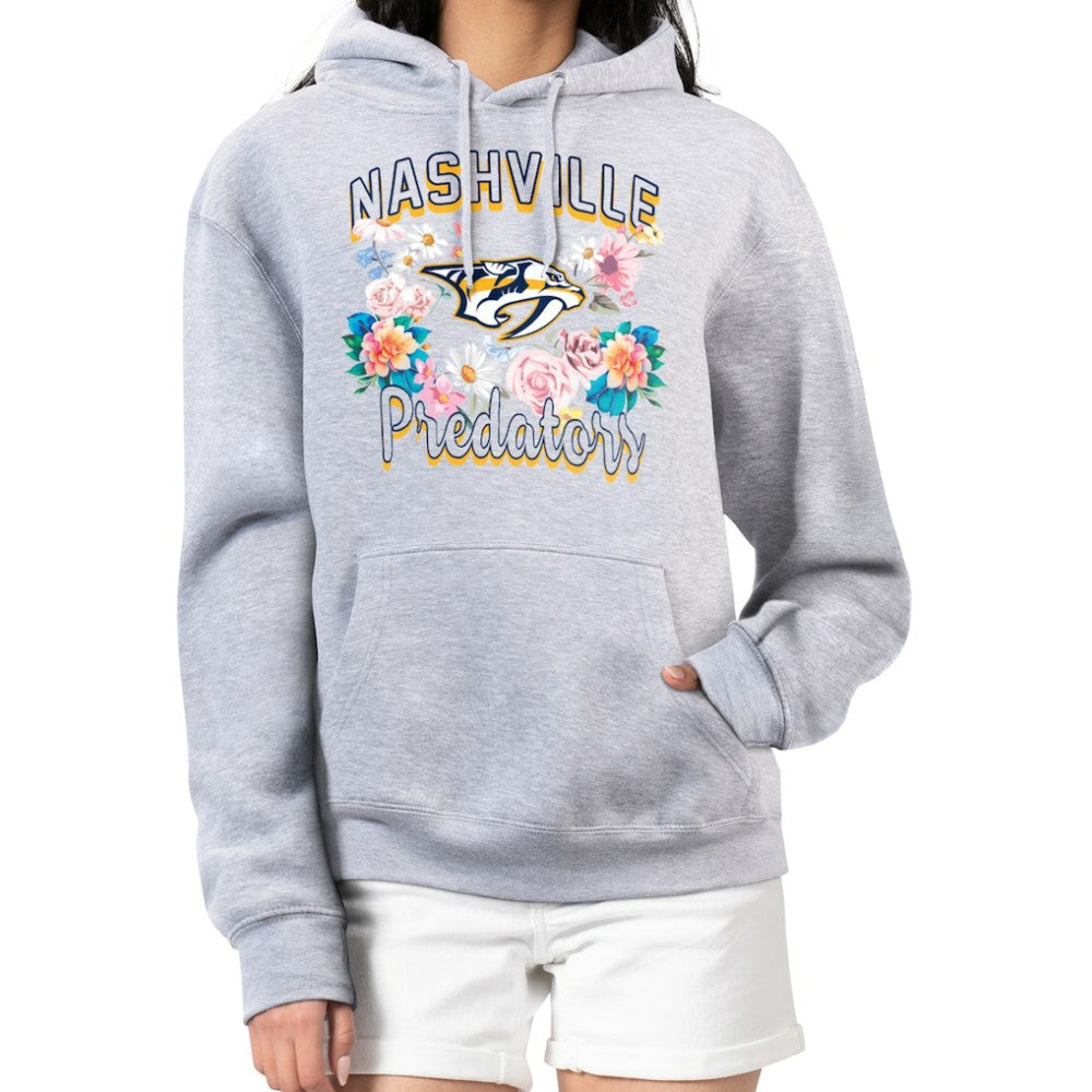NHL Nashville Predators G-III 4Her by Carl Banks Women's Flower Logo Pullover Hoodie