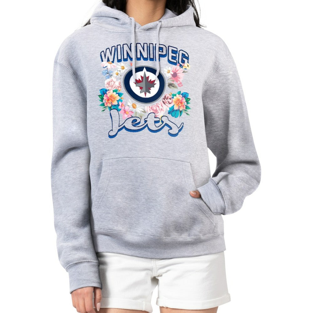 NHL Winnipeg Jets G-III 4Her by Carl Banks Women's Flower Logo Pullover Hoodie